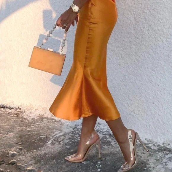 Zara acrylic clutch box bag with beaded removable handle - Picture 7 of 7